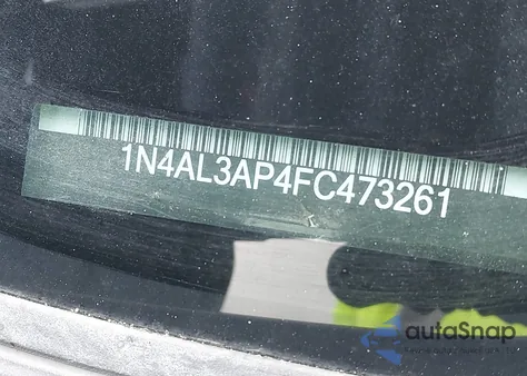 2015 Nissan Altima 2.5 S из США, поврежденный, VIN 1N4AL3AP4FC473261